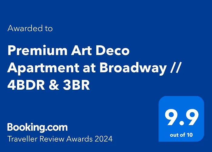 Premium Art Deco Apartment At Broadway // 4Bdr & 3Br